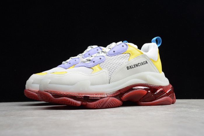 BL TRIPLE S TRAINERS CLEAR SOLE  WHITE YELLOF   541624  W09OH  1000