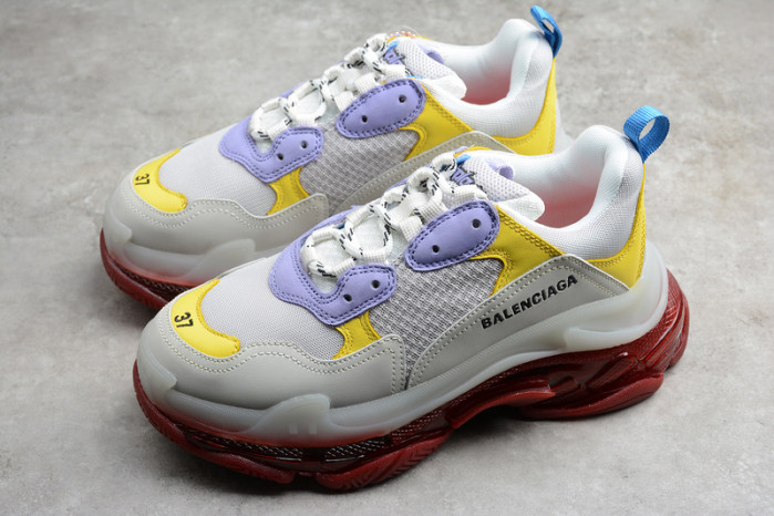 BL TRIPLE S TRAINERS CLEAR SOLE  WHITE YELLOF   541624  W09OH  1000