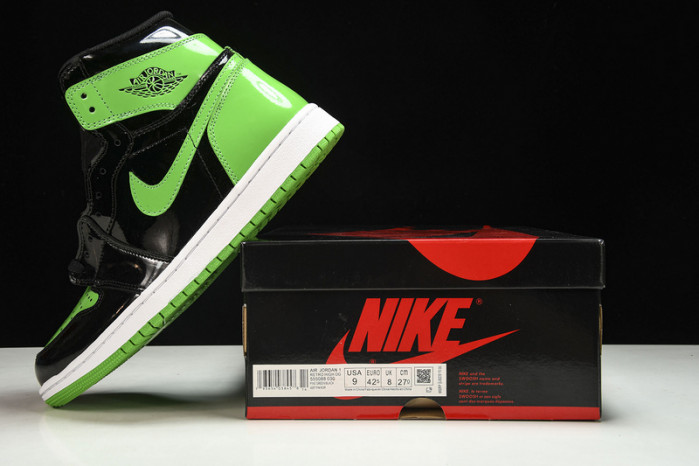 Air Jordan 1 High OG Patent Pine Green   555088-065