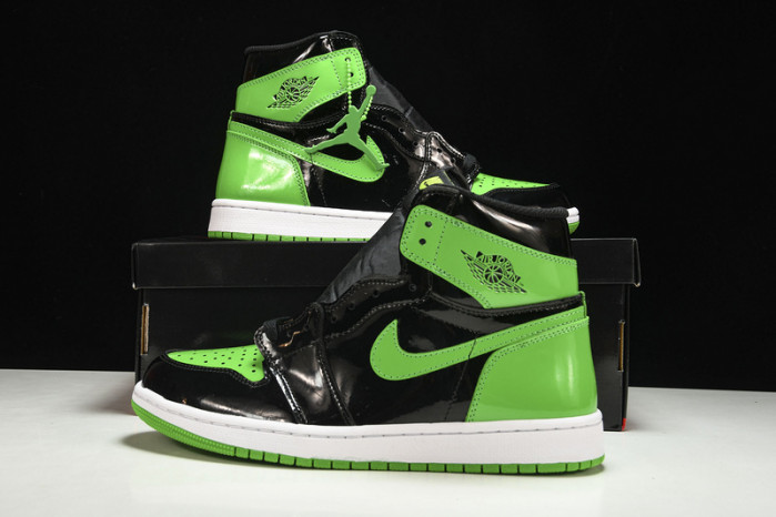 Air Jordan 1 High OG Patent Pine Green   555088-065
