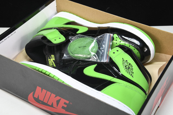 Air Jordan 1 High OG Patent Pine Green   555088-065
