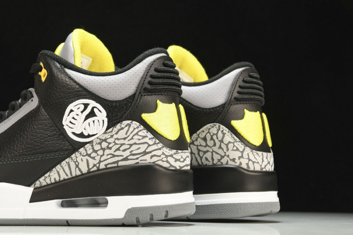 Jordan 3 Retro Oregon Ducks Pit Crew Black  HO11-MNJDLS-5