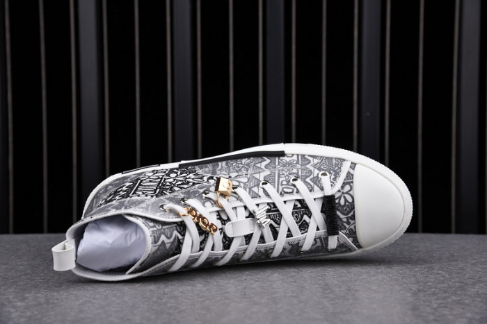D1R* B23 OBLIQUE HIGH TOP SNEAKERS  KICKZE DR-11
