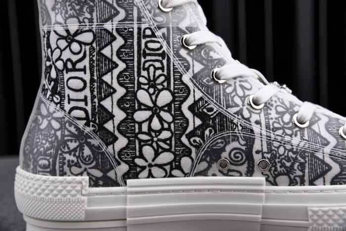 D1R* B23 OBLIQUE HIGH TOP SNEAKERS  KICKZE DR-11