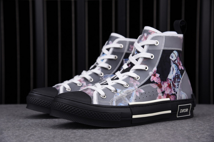 D1R* B23 OBLIQUE HIGH TOP SNEAKERS  KICKZE DR-4