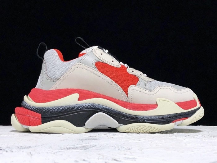 BL TRIPLE S TRAINERS CLEAR SOLE  GREY GLOF  WHITE   541624  W09OH  1009