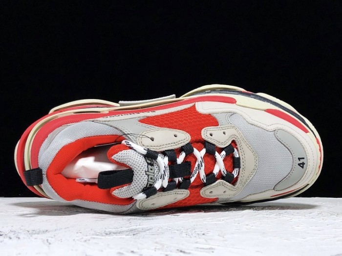 BL TRIPLE S TRAINERS CLEAR SOLE  GREY GLOF  WHITE   541624  W09OH  1009
