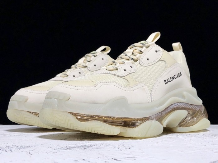 BL TRIPLE S TRAINERS CLEAR SOLE gold and white  541624  W09O1 9005