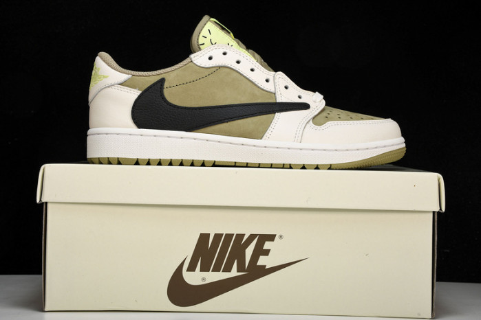 Jordan 1 Retro Low Golf Travis Scott Neutral Olive  FZ3124-200