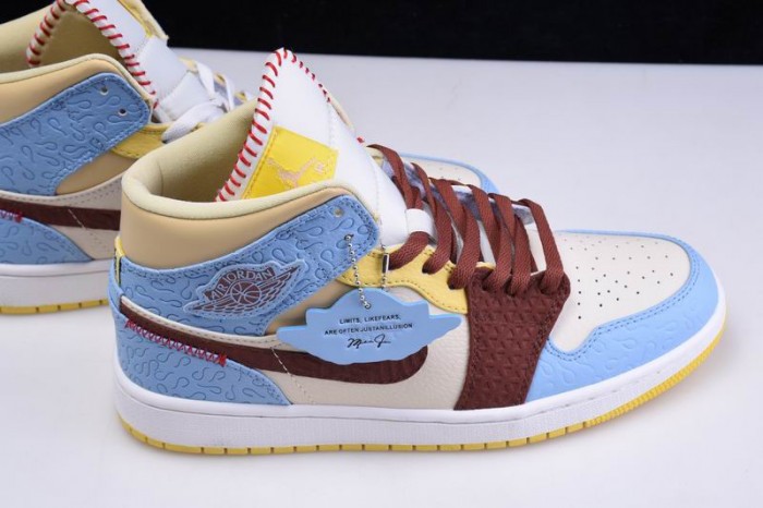 Air Jordan 1 Mid SE Fearless Maison Chateau CU2803-200
