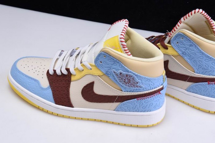 Air Jordan 1 Mid SE Fearless Maison Chateau CU2803-200