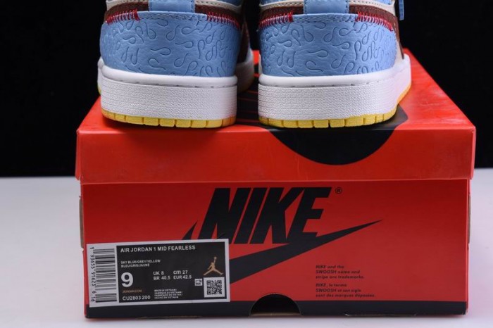 Air Jordan 1 Mid SE Fearless Maison Chateau CU2803-200