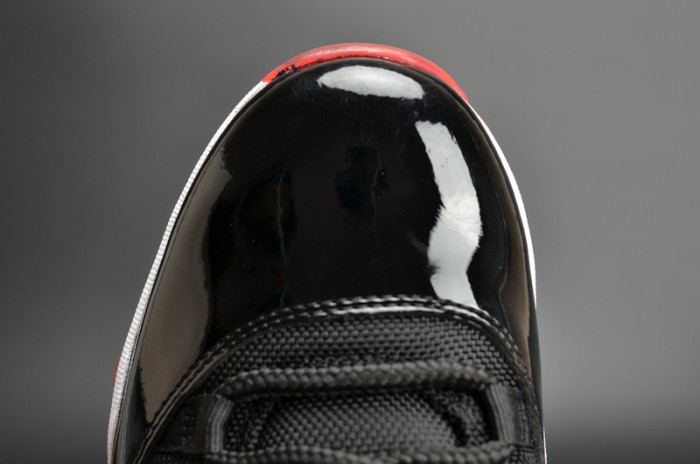 AIR JORDAN 11 RETRO LOF "BRED" BLACK/ RED mens 528895-012