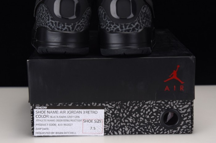 Air Jordan 3 retro black/dark -grey AJ3-902027