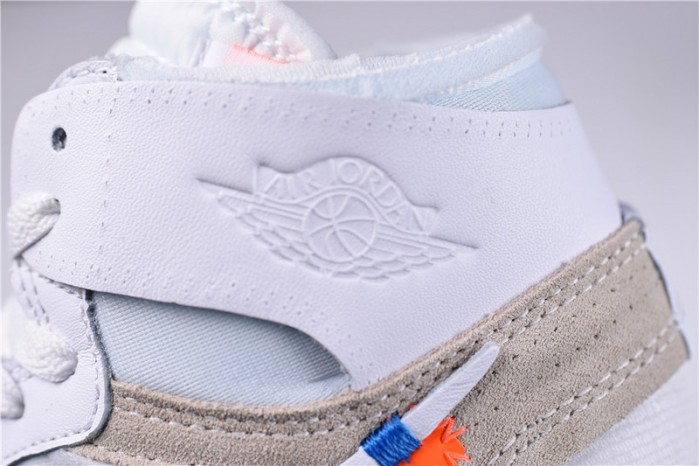 OF Air Jordan 1 Retro High White AQ0818-100